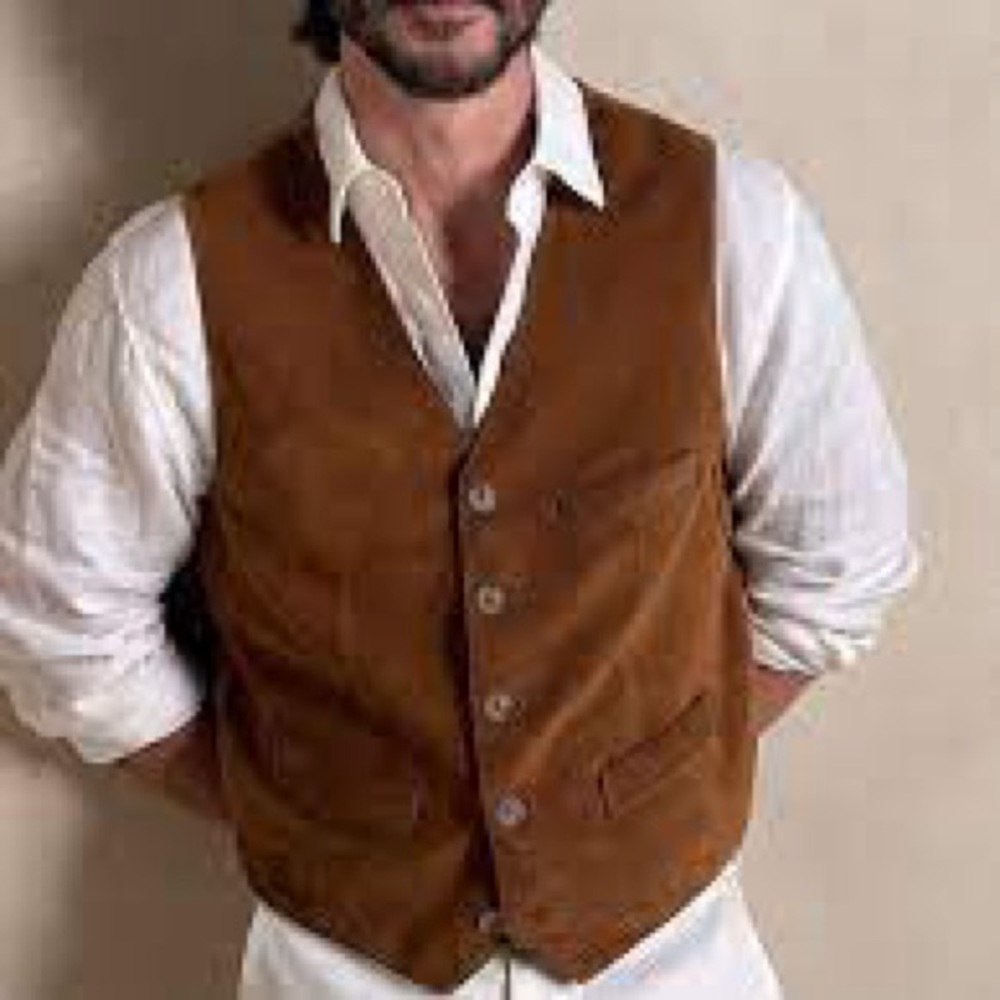 Banana Republic (BR) Archives Suede Vest, brand new with tags, size Medium